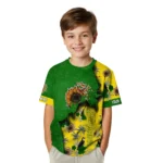sunflower logo 3d tshirt personalized tropical scene yellow best selling.webp