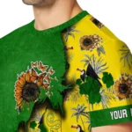 sunflower logo 3d tshirt personalized tropical scene yellow best selling.webp