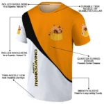 thanksgiving turkey 3d tshirt abstract curve yellow white best selling.webp