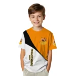 thanksgiving turkey 3d tshirt abstract curve yellow white best selling.webp