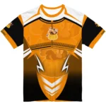 thanksgiving turkey 3d tshirt customized futuristic armor yellow black white best selling.webp