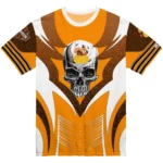 thanksgiving turkey 3d tshirt customized skull emblem yellow white best selling.webp