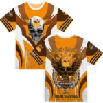 thanksgiving turkey 3d tshirt customized skull emblem yellow white best selling.webp