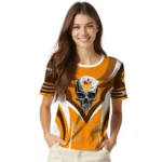 thanksgiving turkey 3d tshirt customized skull emblem yellow white best selling.webp