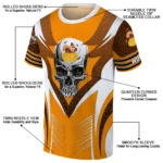 thanksgiving turkey 3d tshirt customized skull emblem yellow white best selling.webp