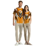 thanksgiving turkey 3d tshirt customized skull emblem yellow white best selling.webp