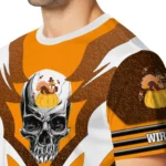thanksgiving turkey 3d tshirt customized skull emblem yellow white best selling.webp