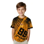 thanksgiving turkey 3d tshirt customized splatter art motif yellow black best selling.webp