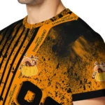 thanksgiving turkey 3d tshirt customized splatter art motif yellow black best selling.webp