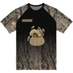 thanksgiving turkey 3d tshirt customized tree branches design black best selling.webp
