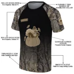 thanksgiving turkey 3d tshirt customized tree branches design black best selling.webp