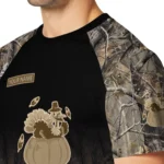 thanksgiving turkey 3d tshirt customized tree branches design black best selling.webp
