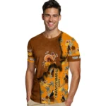 thanksgiving turkey 3d tshirt customized tropical scene yellow best selling.webp