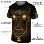thanksgiving turkey 3d tshirt fiery skull yellow black best selling.webp