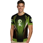 turtle logo 3d tshirt customized bold symmetry motif green black best selling.webp