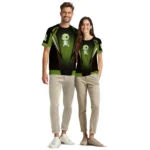 turtle logo 3d tshirt customized bold symmetry motif green black best selling.webp