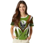 turtle logo 3d tshirt customized skull emblem green white best selling.webp