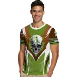 turtle logo 3d tshirt customized skull emblem green white best selling.webp
