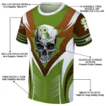 turtle logo 3d tshirt customized skull emblem green white best selling.webp