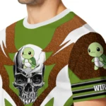 turtle logo 3d tshirt customized skull emblem green white best selling.webp