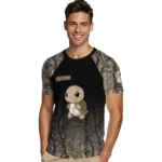 turtle logo 3d tshirt customized tree branches design black best selling.webp