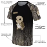 turtle logo 3d tshirt customized tree branches design black best selling.webp