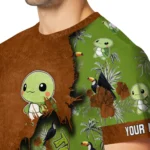 turtle logo 3d tshirt customized tropical scene green best selling.webp