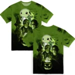 turtle logo 3d tshirt horror icons green black best selling.webp