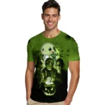 turtle logo 3d tshirt horror icons green black best selling.webp