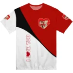 youre so pretty 3d tshirt abstract curve red white best selling.webp