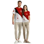 youre so pretty 3d tshirt abstract curve red white best selling.webp