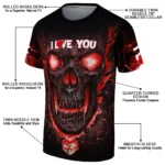 youre so pretty 3d tshirt fiery skull red black best selling.webp