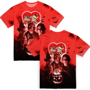 youre so pretty 3d tshirt horror icons red black fashion forward.webp