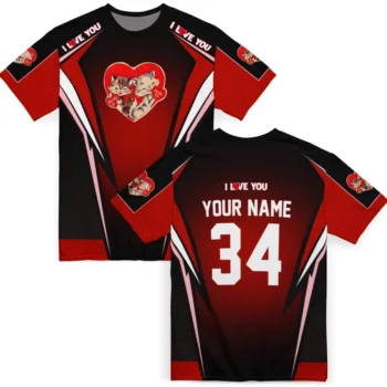 youre so pretty 3d tshirt personalized bold symmetry motif red black fashion forward.webp