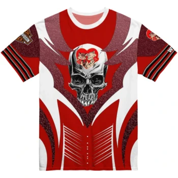 youre so pretty 3d tshirt personalized skull emblem red white best selling.webp