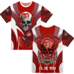 youre so pretty 3d tshirt personalized skull emblem red white best selling.webp