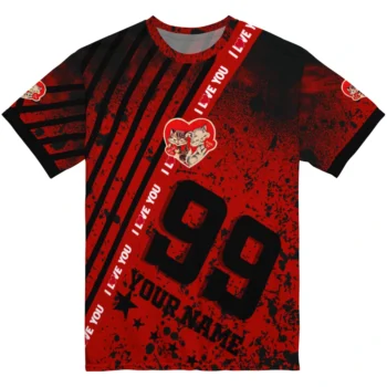 youre so pretty 3d tshirt personalized splatter art motif red black best selling.webp